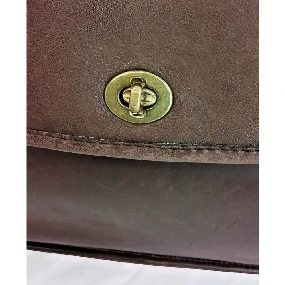 Coach Leather Lexington Briefcase Messenger Bag Mahogany VTG 1990 #J4150